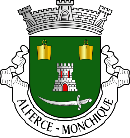 Brasão da freguesia de Alferce - Alferce civil parish, coat-of-arms Brasão da freguesia de Alferce - Alferce civil parish, coat-of-arms