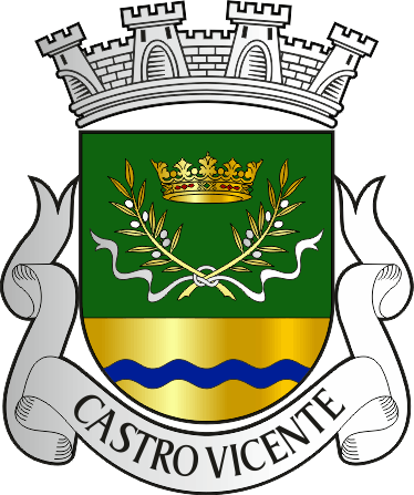 Brasão da freguesia de Castro Vicente - Castro Vicente civil parish, coat-of-arms Brasão da freguesia de Castro Vicente - Castro Vicente civil parish, coat-of-arms