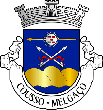 Brasão da freguesia de Cousso - Cousso civil parish, coat-of-arms Brasão da freguesia de Cousso - Cousso civil parish, coat-of-arms