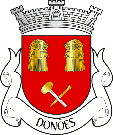 Brasão da antiga freguesia de Donões - Donões former civil parish, coat-of-arms Brasão da antiga freguesia de Donões - Donões former civil parish, coat-of-arms