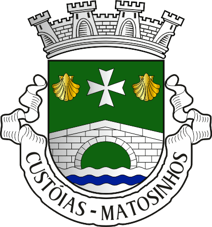 Brasão da antiga freguesia de Custóias - Custóias former civil parish, coat-of-arms