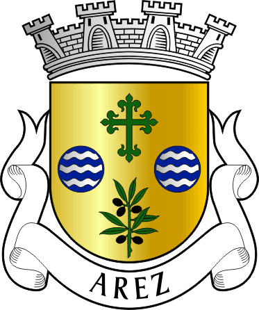 Brasão da freguesia de Arez - Arez civil parish, coat-of-arms