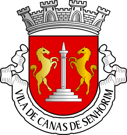 Brasão da freguesia de Canas de Senhorim - Canas de Senhorim civil parish, coat-of-arms Brasão da freguesia de Canas de Senhorim - Canas de Senhorim civil parish, coat-of-arms