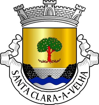 Brasão da freguesia de Santa Clara-a-Velha - Santa Clara-a-Velha civil parish, coat-of-arms Brasão da freguesia de Santa Clara-a-Velha - Santa Clara-a-Velha civil parish, coat-of-arms