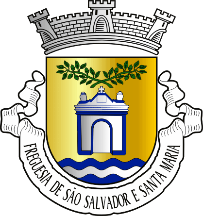 Brasão da freguesia de São Salvador e Santa Maria - São Salvador and Santa Maria civil parish, coat-of-arms Brasão da freguesia de São Salvador e Santa Maria - São Salvador and Santa Maria civil parish, coat-of-arms