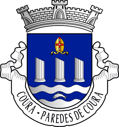 Brasão da freguesia de Coura - Coura civil parish, coat-of-arms Brasão da freguesia de Coura - Coura civil parish, coat-of-arms
