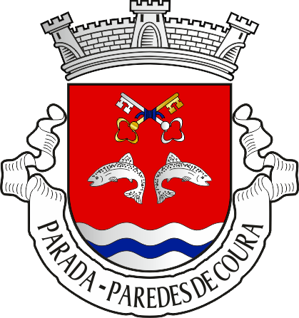 Brasão da freguesia de Parada - Parada civil parish, coat-of-arms Brasão da freguesia de Parada - Parada civil parish, coat-of-arms