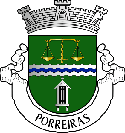 Brasão da antiga freguesia de Porreiras - Porreiras former civil parish, coat-of-arms Brasão da antiga freguesia de Porreiras - Porreiras former civil parish, coat-of-arms