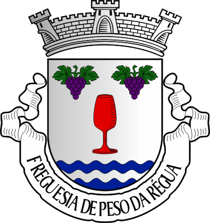 Brasão da antiga freguesia de Peso da Régua - Peso da Régua former civil parish, coat-of-arms