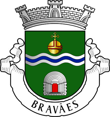 Brasão da freguesia de Bravães - Bravães civil parish, coat-of-arms Brasão da freguesia de Bravães - Bravães civil parish, coat-of-arms