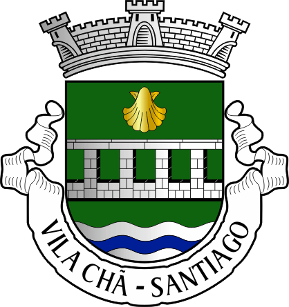 Brasão da antiga freguesia de Vila Chã (Santiago) - Vila Chã (Santiago) former civil parish, coat-of-arms Brasão da antiga freguesia de Vila Chã (Santiago) - Vila Chã (Santiago) former civil parish, coat-of-arms
