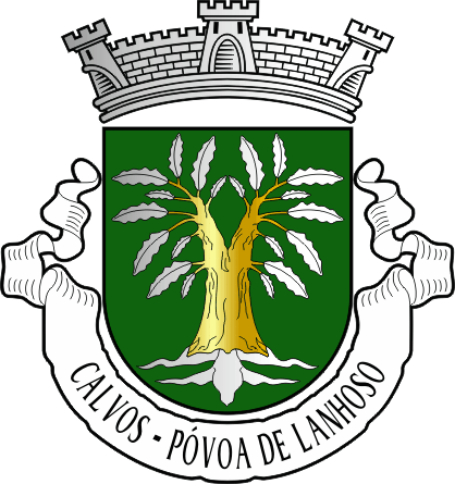 Brasão da antiga freguesia de Calvos - Calvos former civil parish, coat-of-arms