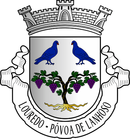 Brasão da antiga freguesia de Louredo - Louredo former civil parish, coat-of-arms