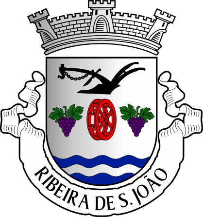 Brasão da antiga freguesia de Ribeira de São João - Ribeira de São João former civil parish, coat-of-arms Brasão da antiga freguesia de Ribeira de São João - Ribeira de São João former civil parish, coat-of-arms