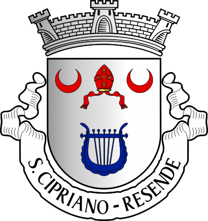 Brasão da freguesia de São Cipriano - São Cipriano civil parish, coat-of-arms Brasão da freguesia de São Cipriano - São Cipriano civil parish, coat-of-arms