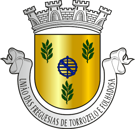 Brasão da União das freguesias de Torrozelo e Folhadosa - Torrozelo and Folhadosa civil parishes union coat-of-arms Brasão da União das freguesias de Torrozelo e Folhadosa - Torrozelo and Folhadosa civil parishes union coat-of-arms