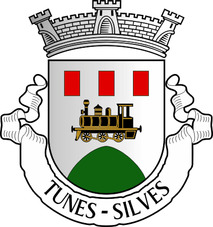 Brasão da antiga freguesia de Tunes - Tunes former civil parish, coat-of-arms