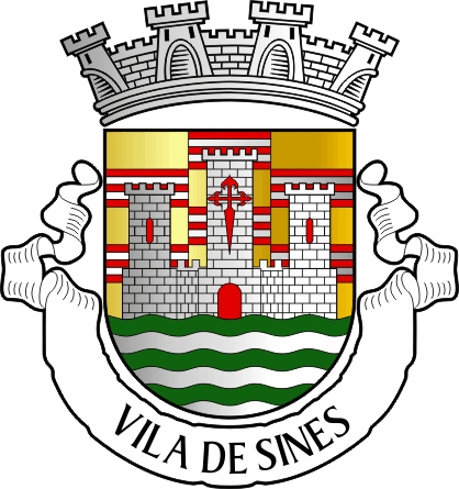 Brasão do Município de Sines - Sines municipal coat-of-arms Brasão do Município de Sines - Sines municipal coat-of-arms