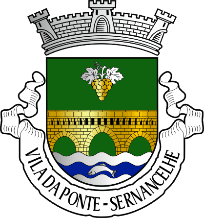 Brasão da freguesia de Vila da Ponte - Vila da Ponte civil parish, coat-of-arms Brasão da freguesia de Vila da Ponte - Vila da Ponte civil parish, coat-of-arms