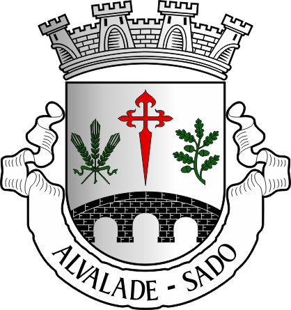 Brasão da freguesia de Alvalade - Alvalade civil parish, coat-of-arms