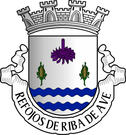 Brasão da antiga freguesia de Refojos de Riba de Ave - Refojos de Riba de Ave former civil parish, coat-of-arms Brasão da antiga freguesia de Refojos de Riba de Ave - Refojos de Riba de Ave former civil parish, coat-of-arms