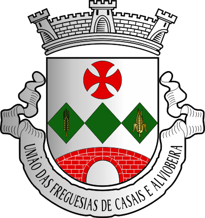 Brasão da União das freguesias de Casais e Alviobeira - Casais and Alviobeira civil parishes union coat-of-arms