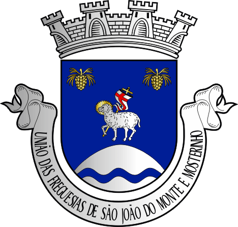 Brasão da União das freguesias de São João do Monte e Mosteirinho - São João do Monte and Mosteirinho civil parishes union coat-of-arms Brasão da União das freguesias de São João do Monte e Mosteirinho - São João do Monte and Mosteirinho civil parishes union coat-of-arms