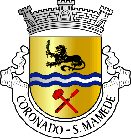 Brasão da antiga freguesia de Coronado (São Mamede) - Coronado (São Mamede) former civil parish, coat-of-arms Brasão da antiga freguesia de Coronado (São Mamede) - Coronado (São Mamede) former civil parish, coat-of-arms