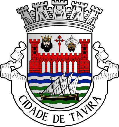 Brasão do município de Tavira - Tavira municipal coat-of-arms Brasão do município de Tavira - Tavira municipal coat-of-arms
