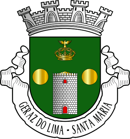 Brasão da antiga freguesia de Geraz do Lima (Santa Maria) - Geraz do Lima (Santa Maria) former civil parish, coat-of-arms