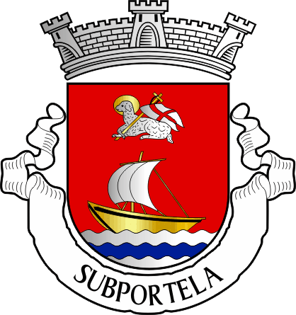 Brasão da antiga freguesia de Subportela - Subportela former civil parish, coat-of-arms