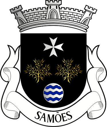 Brasão da freguesia de Samões - Samões civil parish, coat-of-arms Brasão da freguesia de Samões - Samões civil parish, coat-of-arms