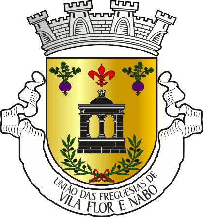 Brasão da União das freguesias de Vila Flor e Nabo - Vila Flor and Nabo civil parishes union, coat-of-arms Brasão da União das freguesias de Vila Flor e Nabo - Vila Flor and Nabo civil parishes union, coat-of-arms