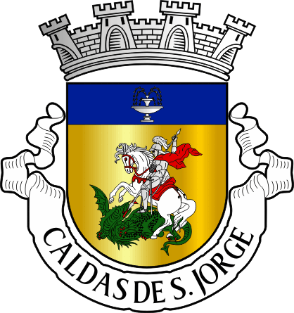 Brasão da antiga freguesia de Santa Maria de Pigeiros - Santa Maria de Pigeiros former civil parish, coat-of-arms Brasão da antiga freguesia de Caldas de São Jorge - Caldas de São Jorge former civil parish, coat-of-arms