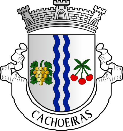Brasão da antiga freguesia de Cachoeiras - Cachoeiras former civil parish, coat-of-arms