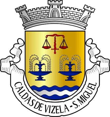 Brasão da antiga freguesia de Caldas de Vizela (São Miguel) - Caldas de Vizela (São Miguel) former civil parish, coat-of-arms Brasão da antiga freguesia de Caldas de Vizela (São Miguel) - Caldas de Vizela (São Miguel) former civil parish, coat-of-arms