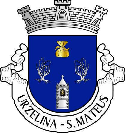 Brasão da freguesia de Urzelina (São Mateus) - Urzelina (São Mateus) civil parish, coat-of-arms Brasão da freguesia de Urzelina (São Mateus) - Urzelina (São Mateus) civil parish, coat-of-arms