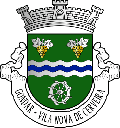 Brasão da antiga freguesia de Gondar - Gondar former civil parish, coat-of-arms Brasão da antiga freguesia de Gondar - Gondar former civil parish, coat-of-arms