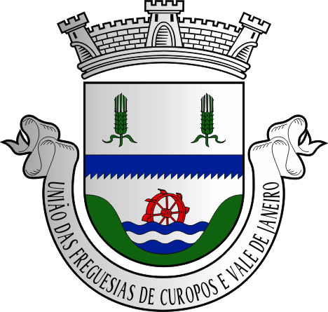 Brasão da Freguesia de Curopos e Vale de Janeiro - Curopos and Vale de Janeiro civil parish, coat-of-arms Brasão da Freguesia de Curopos e Vale de Janeiro - Curopos and Vale de Janeiro civil parish, coat-of-arms