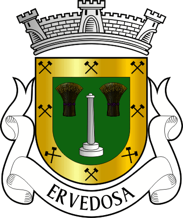 Brasão da freguesia de Ervedosa - Ervedosa civil parish, coat-of-arms Brasão da freguesia de Ervedosa - Ervedosa civil parish, coat-of-arms