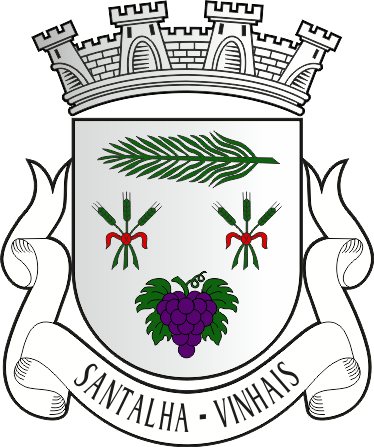 Brasão da freguesia de Santalha - Santalha civil parish, coat-of-arms Brasão da freguesia de Santalha - Santalha civil parish, coat-of-arms
