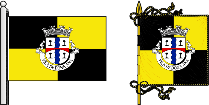 Bandeira e estandarte da circunscrição da Mutarara - Mutarara circunscription flag and banner Bandeira e estandarte da circunscrição da Mutarara - Mutarara circunscription flag and banner