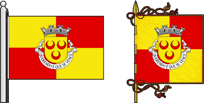 Bandeira e estandarte do Concelho de António Enes - António Enes municipal flag and banner