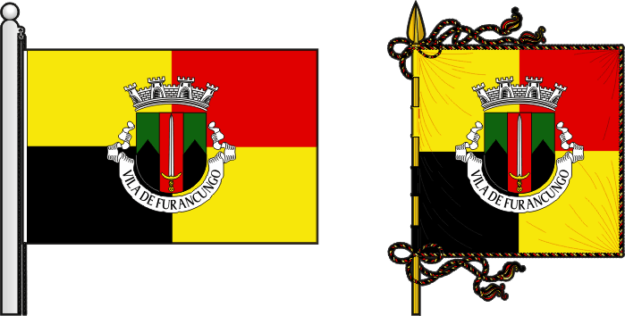 Bandeira e estandarte da circunscrição da Macanga - Macanga circunscription flag and banner