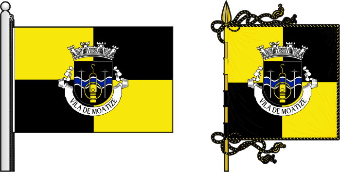 Bandeira e estandarte do Concelho de Moatize - Moatize municipality flag and banner