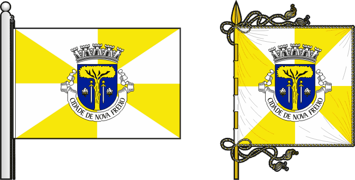Bandeira e estandarte do Concelho da Amaramba - Amaramba municipal flag and banner