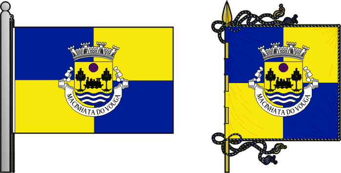 Bandeira e estandarte da freguesia de Macinhata do Vouga - Macinhata do Vouga civil parish, flag and banner