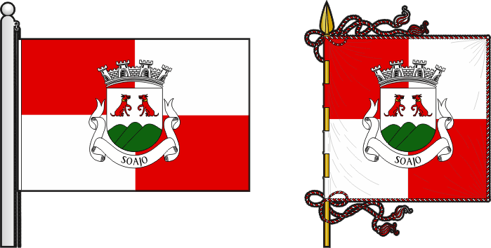 Bandeira e estandarte da freguesia de Soajo - Soajo civil parish, flag and banner Bandeira e estandarte da freguesia de Soajo - Soajo civil parish, flag and banner