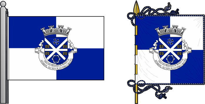 Bandeira e estandarte da União das freguesias de Manique do Intendente, Vila Nova de São Pedro e Maçussa - Manique do Intendente, Vila Nova de São Pedro and Maçussa civil parishes union flag and banner Bandeira e estandarte da União das freguesias de Manique do Intendente, Vila Nova de São Pedro e Maçussa - Manique do Intendente, Vila Nova de São Pedro and Maçussa civil parishes union flag and banner
