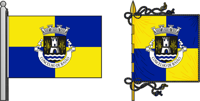 Proposta de bandeira e estandarte do Município de Baião - Baião municipal flag and banner proposal